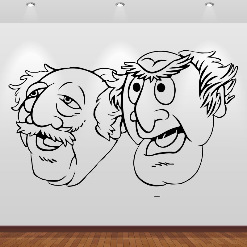Preview: 46180 Waldorf & Statler - Muppet Show Wandsticker